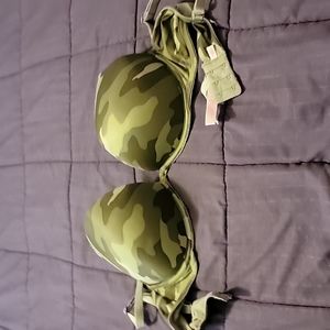 PINK Push Up Bra 36C Camo